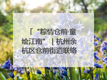 “粽情仓前·童绘江南”｜杭州余杭区仓前街道联络工委与辖区群众共度佳节