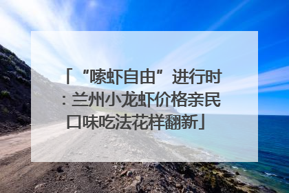 “嗦虾自由”进行时：兰州小龙虾价格亲民口味吃法花样翻新