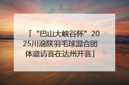 “巴山大峡谷杯”2025川渝陕羽毛球混合团体邀请赛在达州开赛