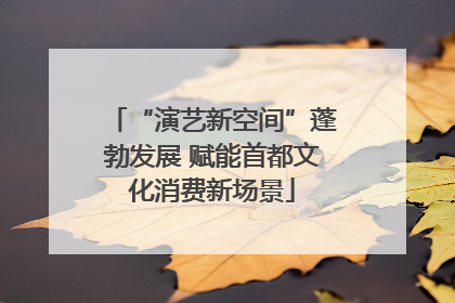 “演艺新空间”蓬勃发展 赋能首都文化消费新场景