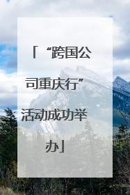 “跨国公司重庆行”活动成功举办