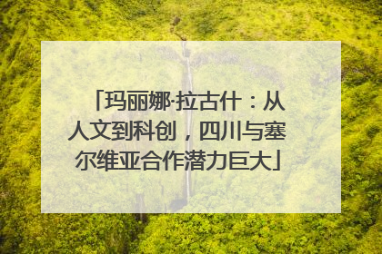 玛丽娜·拉古什：从人文到科创，四川与塞尔维亚合作潜力巨大