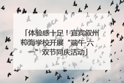 体验感十足！宜宾叙州樟海学校开展“端午·六一”双节同庆活动