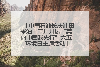中国石油长庆油田采油十二厂开展“美丽中国我先行”六五环境日主题活动