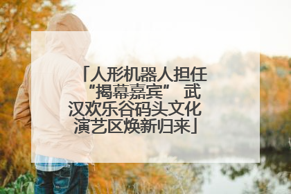 人形机器人担任“揭幕嘉宾” 武汉欢乐谷码头文化演艺区焕新归来