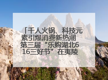 千人火锅、科技元素引爆消费新热潮 第三届“乐购湖北616三好节”在夷陵区盛大启幕