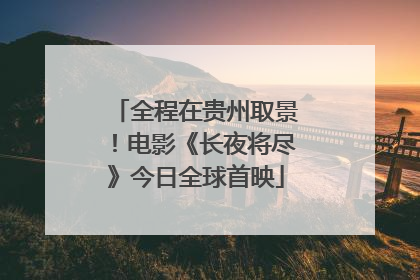 全程在贵州取景！电影《长夜将尽》今日全球首映