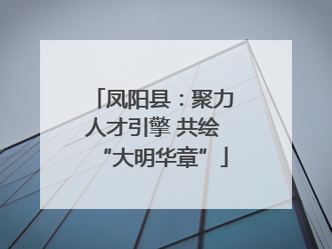 凤阳县：聚力人才引擎 共绘“大明华章”