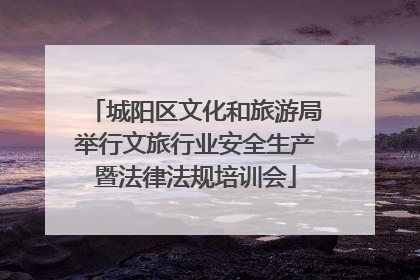 城阳区文化和旅游局举行文旅行业安全生产暨法律法规培训会