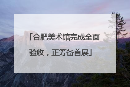 合肥美术馆完成全面验收，正筹备首展