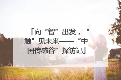 向“智”出发，“触”见未来——“中国传感谷”探访记