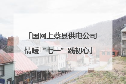 国网上蔡县供电公司情暖“七一”践初心