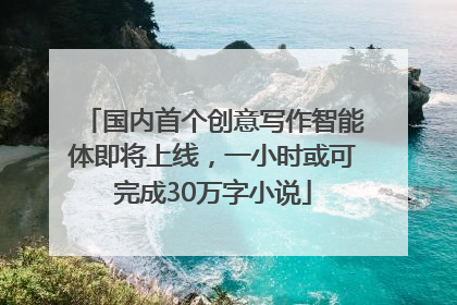 国内首个创意写作智能体即将上线，一小时或可完成30万字小说