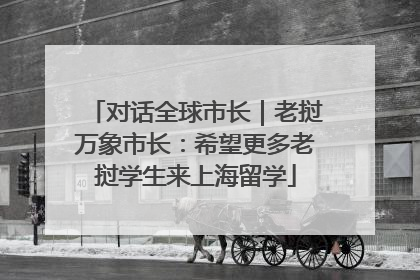 对话全球市长｜老挝万象市长：希望更多老挝学生来上海留学