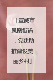 宣威市凤凰街道：党建助推建设美丽乡村