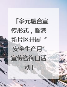 多元融合宣传形式，临港新片区开展“安全生产月”宣传咨询日活动
