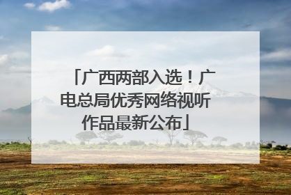 广西两部入选！广电总局优秀网络视听作品最新公布