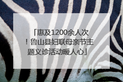 惠及1200余人次！鲁山县妇联母亲节主题义诊活动暖人心