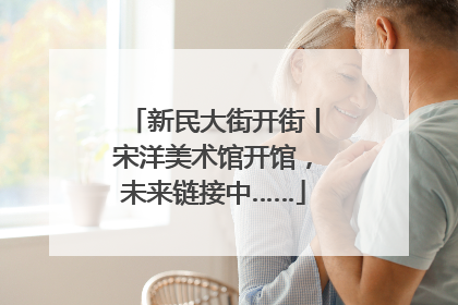 新民大街开街丨宋洋美术馆开馆，未来链接中……