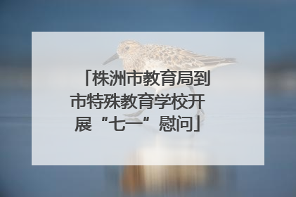 株洲市教育局到市特殊教育学校开展“七一”慰问