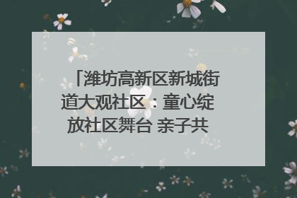 潍坊高新区新城街道大观社区：童心绽放社区舞台 亲子共谱六一欢歌