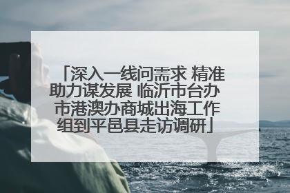 深入一线问需求 精准助力谋发展 临沂市台办 市港澳办商城出海工作组到平邑县走访调研