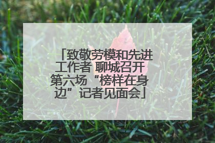 致敬劳模和先进工作者 聊城召开第六场“榜样在身边”记者见面会
