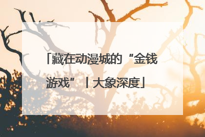 藏在动漫城的“金钱游戏”丨大象深度