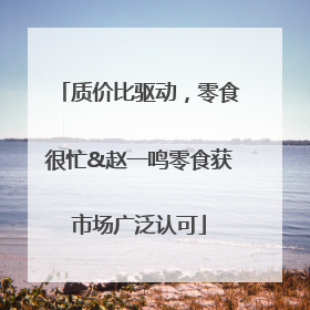 质价比驱动，零食很忙&赵一鸣零食获市场广泛认可
