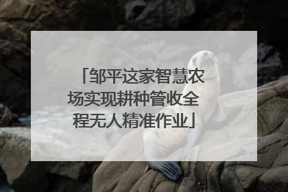 邹平这家智慧农场实现耕种管收全程无人精准作业