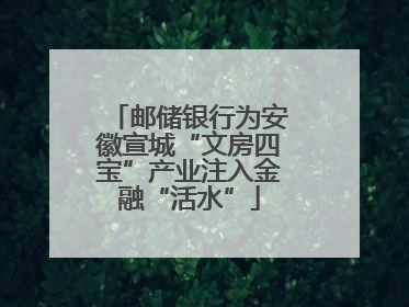 邮储银行为安徽宣城“文房四宝”产业注入金融“活水”