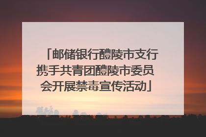 邮储银行醴陵市支行携手共青团醴陵市委员会开展禁毒宣传活动