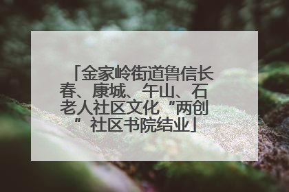 金家岭街道鲁信长春、康城、午山、石老人社区文化“两创”社区书院结业