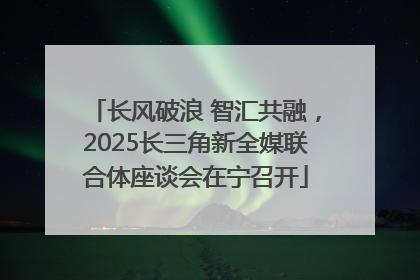 长风破浪 智汇共融，2025长三角新全媒联合体座谈会在宁召开