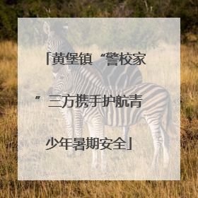 黄堡镇“警校家”三方携手护航青少年暑期安全
