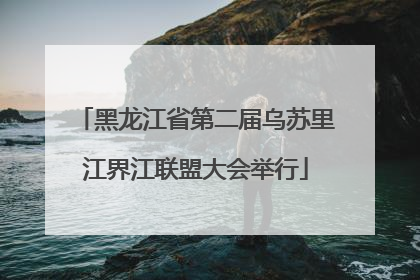 黑龙江省第二届乌苏里江界江联盟大会举行