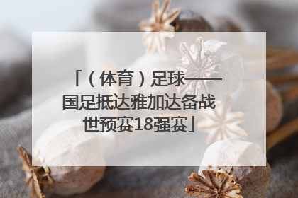 （体育）足球——国足抵达雅加达备战世预赛18强赛