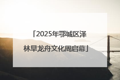 2025年鄂城区泽林旱龙舟文化周启幕