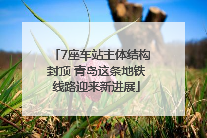 7座车站主体结构封顶 青岛这条地铁线路迎来新进展
