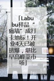 Labubu样品“痛墙”成打卡地标！开业4天已被挤爆，堪比早高峰菜市场